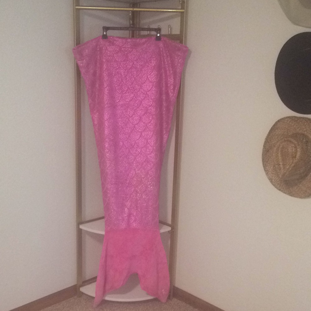 Justice Pink Mermaid Tail Blanket
